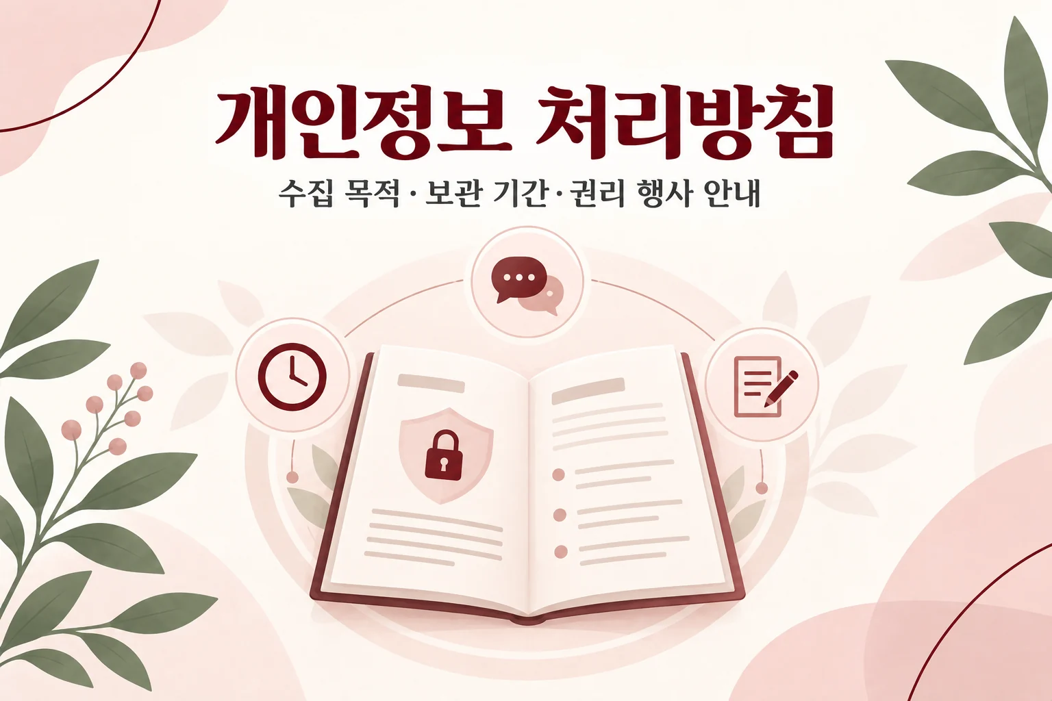 토닥이 개인정보 처리방침: 수집 목적·보관 기간·권리 행사 안내