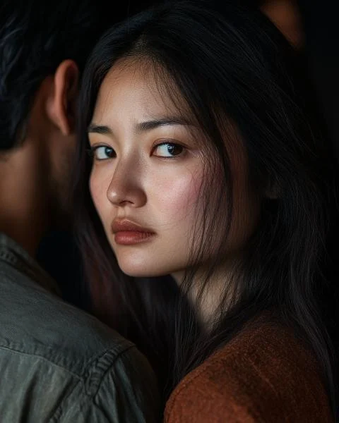 연인과 헤어질 결심을 고민하는 여자