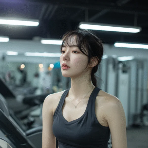 여성 트레이너가 여성 회원을 지도하는 모습